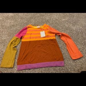 Isaac Mizrahi Color Block Cotton Sweater